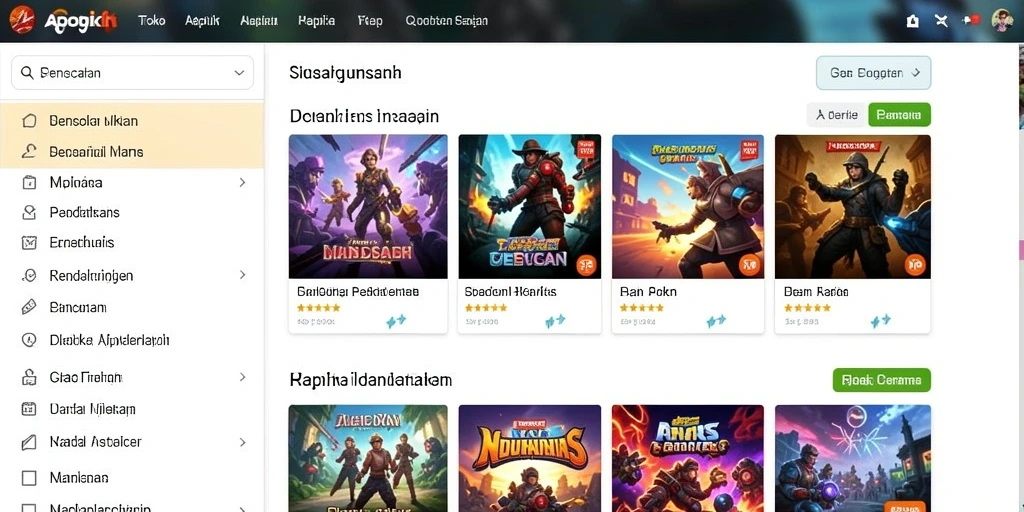 Antarmuka utama aplikasi MERPATI178 yang menarik.