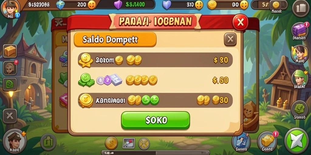 Screenshot menunjukkan antarmuka utama yang menarik.