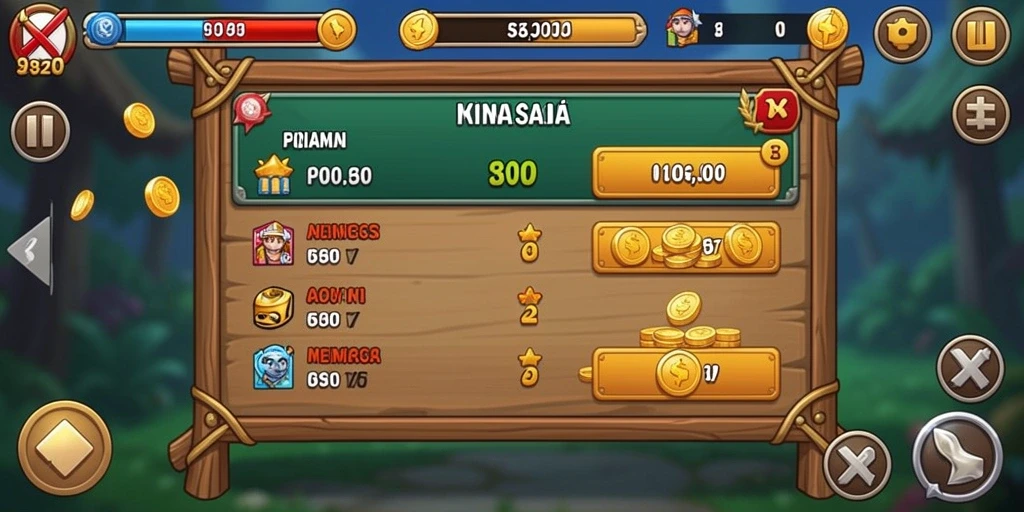 Screenshot pertama menampilkan menu utama SUPERLIGATOTO.